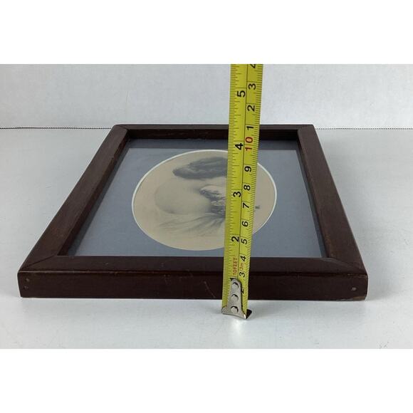 Framed Zulu Kenyon Victorian Female Portrait 1920’s Original Print Art Signed - Picture 4 of 5